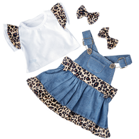 Denim Cheetah Dress | Bear World.