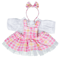 Plaid Pinafore W/ Headband | Bear World.