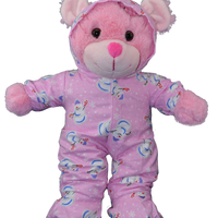 Pink Snowman Hoodie Footies | Bear World.