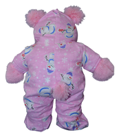 
              Pink Snowman Hoodie Footies | Bear World.
            