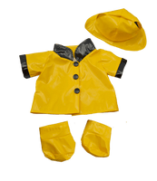
              Yellow Rain Slicker W/ Hat Boots | Bear World.
            