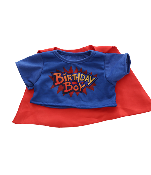 Birthday Boy Hero Tee W/Cape | Bear World.
