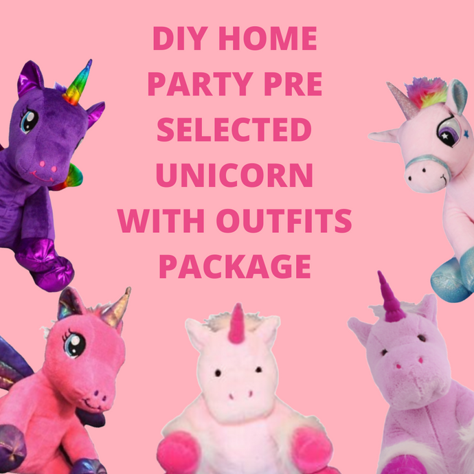 DIY Unicorn Home Party Package & Outfits Pre-Selected | Bear World.