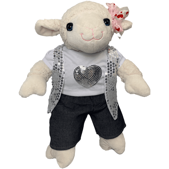Lambert the Lamb Silver Sequined Vest Gift Set | Bear World.