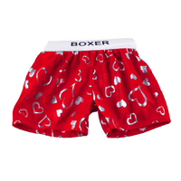 Red Satin Heart Boxers | Bear World.