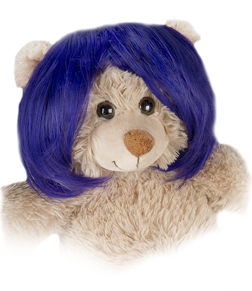 Short Bob Purple Wig | Bear World.