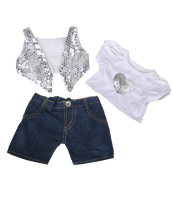 
              Lambert the Lamb Silver Sequined Vest Gift Set | Bear World.
            