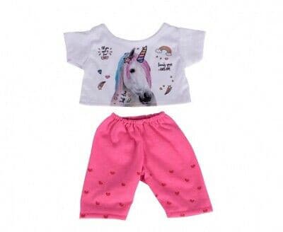 Glitter Unicorn Shirt W/ Pants | Bear World.